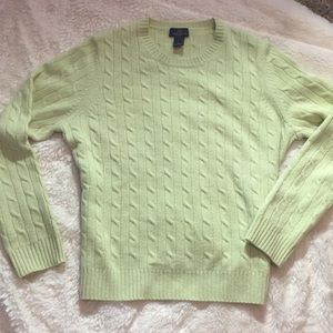 Brooks Brothers 💯 Cashmere sweater lime green XL